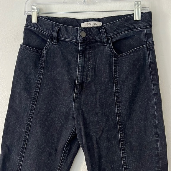 Dorothee Schumacher Jeans Size 3 US Size 6 ‘removed’ back pocket black/grey - Picture 1 of 11